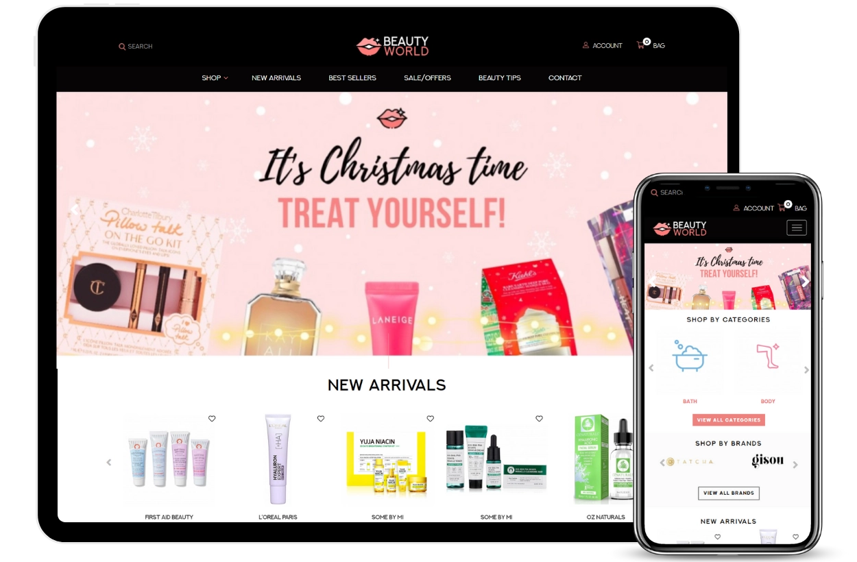 The Beauty World eCommerce Store | OpenCart Development