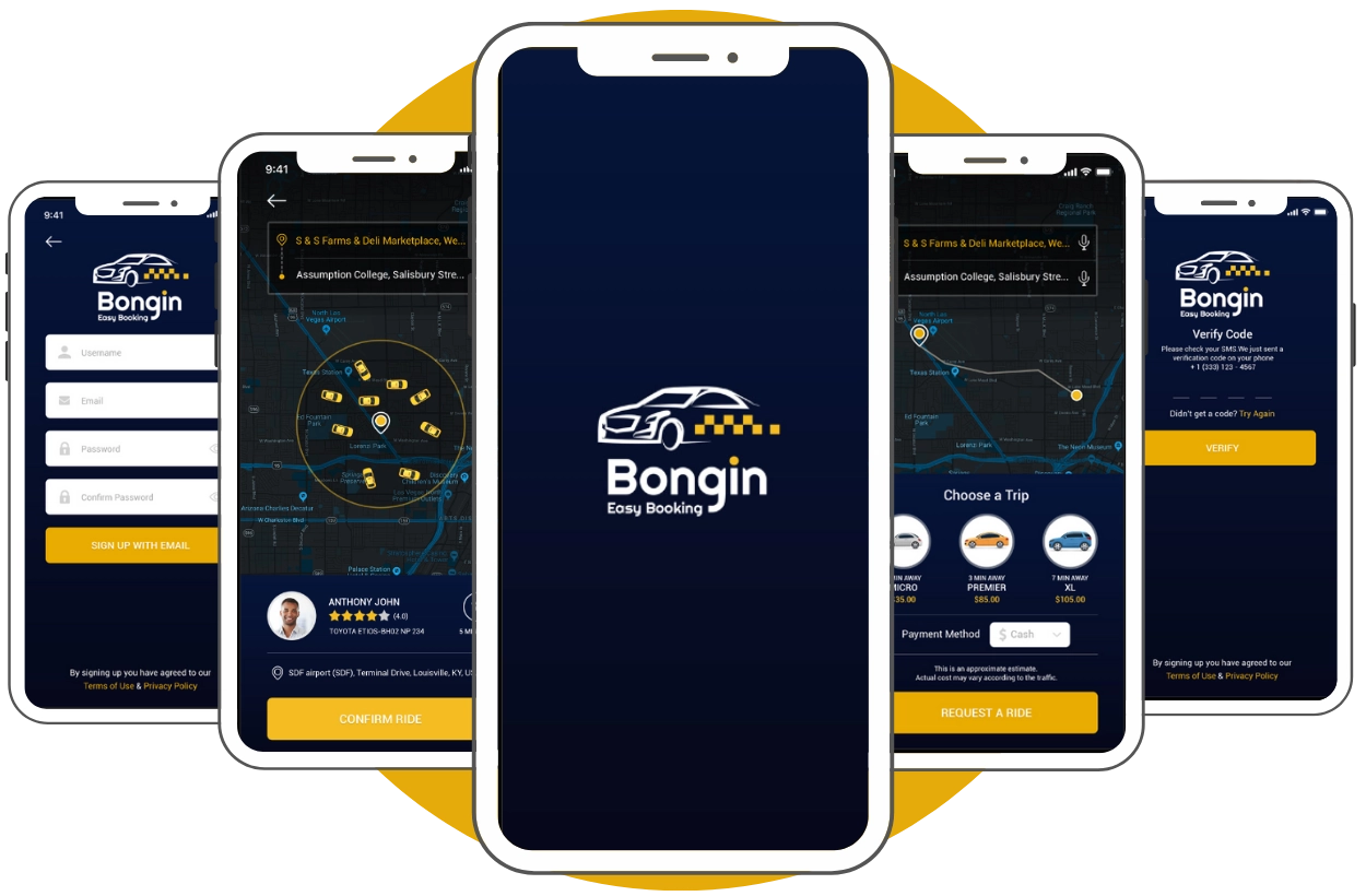 Taxi Booking Mobile App Design