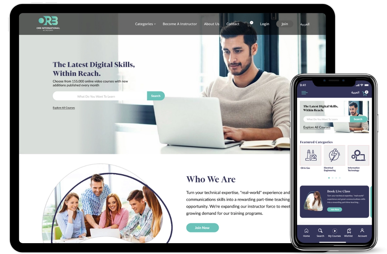 Online Academy Website