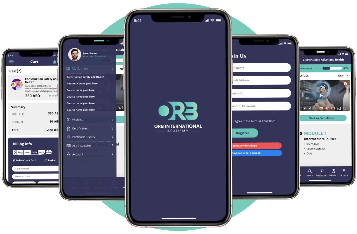 Online Academy Mobile App UI UX Design